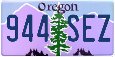 OR license plate 944SEZ