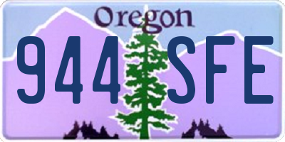 OR license plate 944SFE