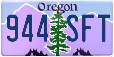 OR license plate 944SFT