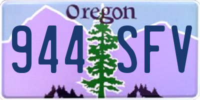 OR license plate 944SFV