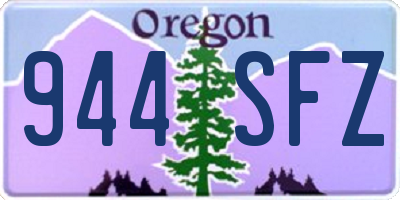 OR license plate 944SFZ