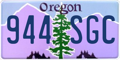 OR license plate 944SGC