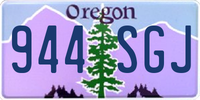 OR license plate 944SGJ