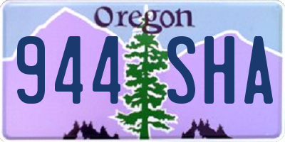 OR license plate 944SHA