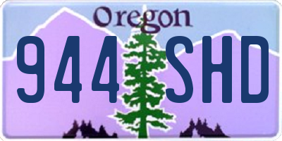 OR license plate 944SHD
