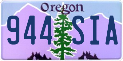 OR license plate 944SIA