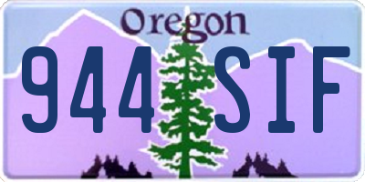 OR license plate 944SIF