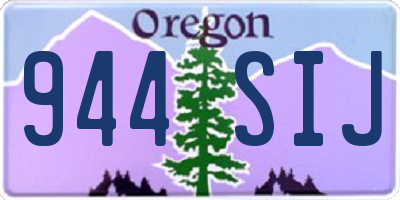 OR license plate 944SIJ