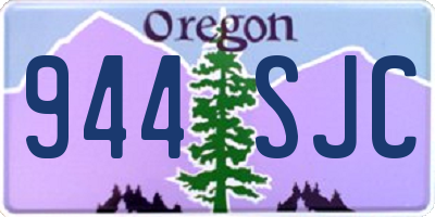 OR license plate 944SJC
