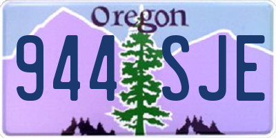 OR license plate 944SJE
