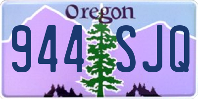 OR license plate 944SJQ