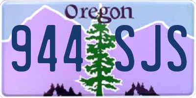 OR license plate 944SJS