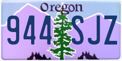 OR license plate 944SJZ