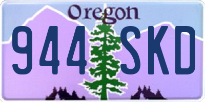 OR license plate 944SKD