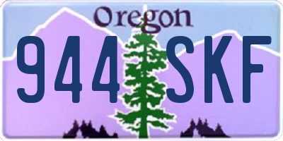 OR license plate 944SKF