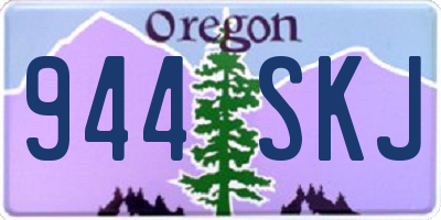 OR license plate 944SKJ