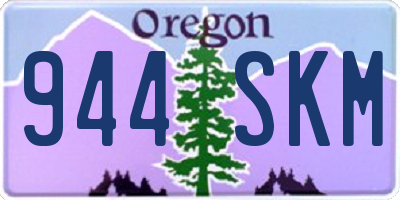 OR license plate 944SKM