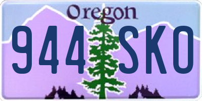 OR license plate 944SKO
