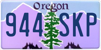 OR license plate 944SKP