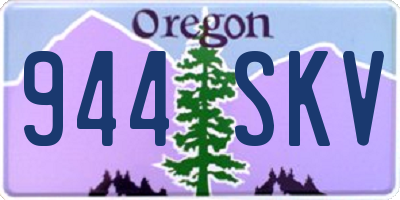 OR license plate 944SKV