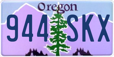 OR license plate 944SKX