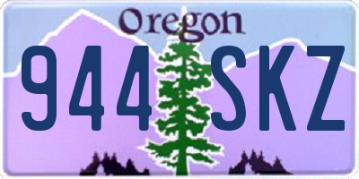 OR license plate 944SKZ