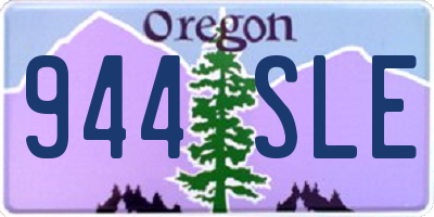 OR license plate 944SLE