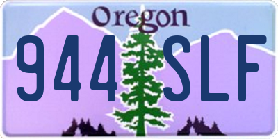 OR license plate 944SLF