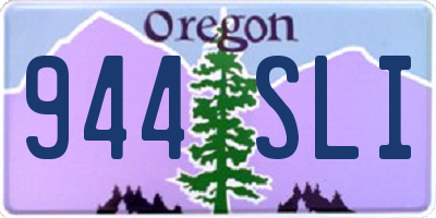 OR license plate 944SLI