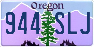 OR license plate 944SLJ