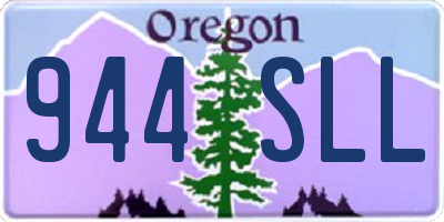 OR license plate 944SLL