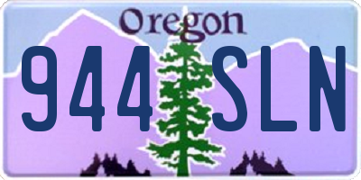 OR license plate 944SLN