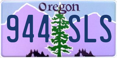 OR license plate 944SLS