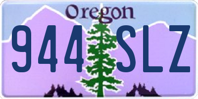 OR license plate 944SLZ