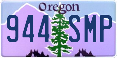 OR license plate 944SMP