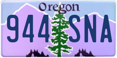 OR license plate 944SNA