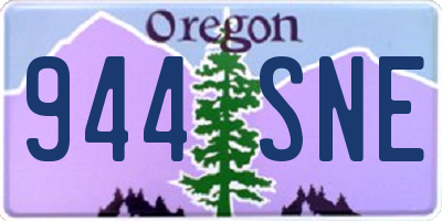 OR license plate 944SNE