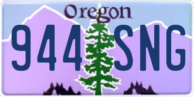 OR license plate 944SNG