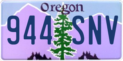 OR license plate 944SNV