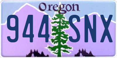 OR license plate 944SNX