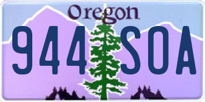 OR license plate 944SOA