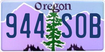 OR license plate 944SOB