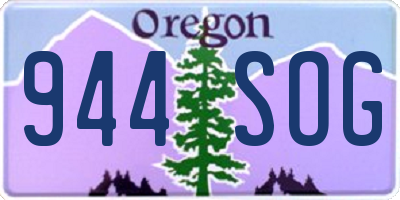 OR license plate 944SOG