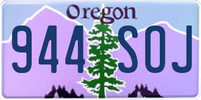 OR license plate 944SOJ