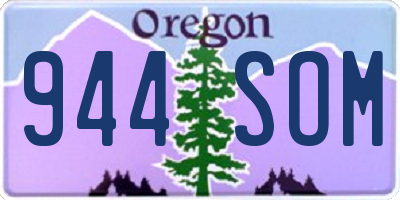 OR license plate 944SOM