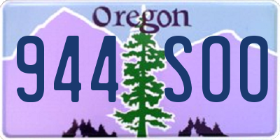 OR license plate 944SOO