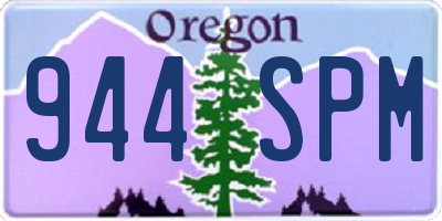 OR license plate 944SPM