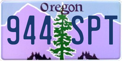 OR license plate 944SPT