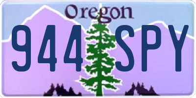 OR license plate 944SPY