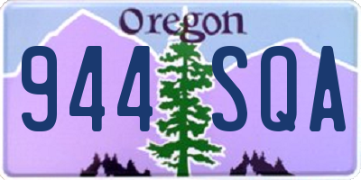 OR license plate 944SQA